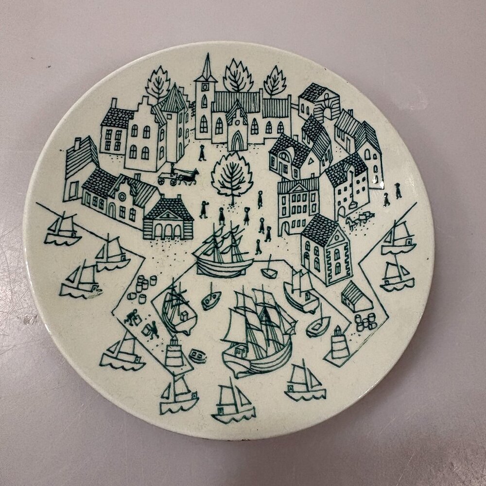 Nymolle Art Faience Hoyrup Plate 4006 Denmark 4 3/4" Limited Edition Pin Dish